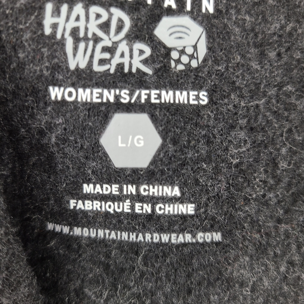 Mountain Hardwear wool blend black gray buttoned sweater cardigan Large - Picture 9 of 15